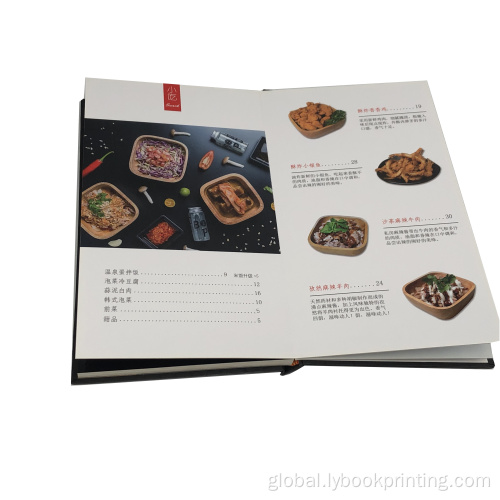 China Cheap custom printed restaurant menu cook book Manufactory
